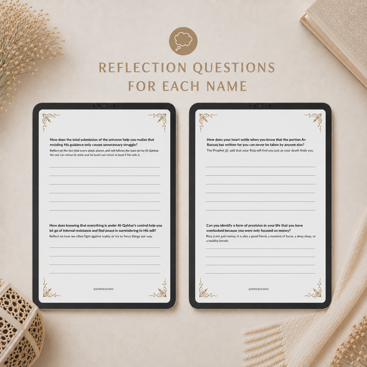 The 99 Names of Allah Reflection Journal